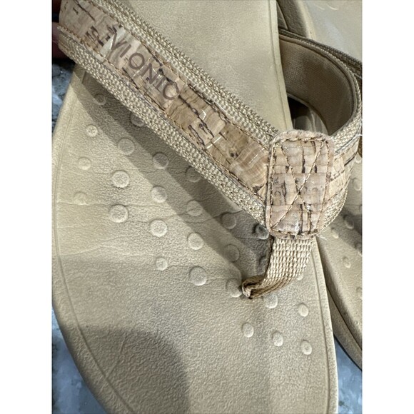 Vionic Women's Size 10 Pacific High Tide Tan Cork Detail Platform Sandals - Picture 9 of 9